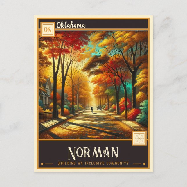 Postal Norman, Oklahoma | Vintage (Anverso)
