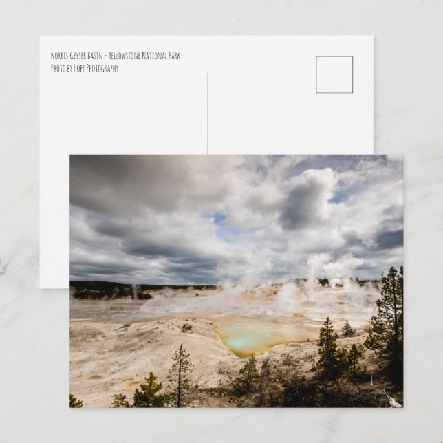 Postal Norris Geyser Basin Yellowstone (Anverso / Reverso)