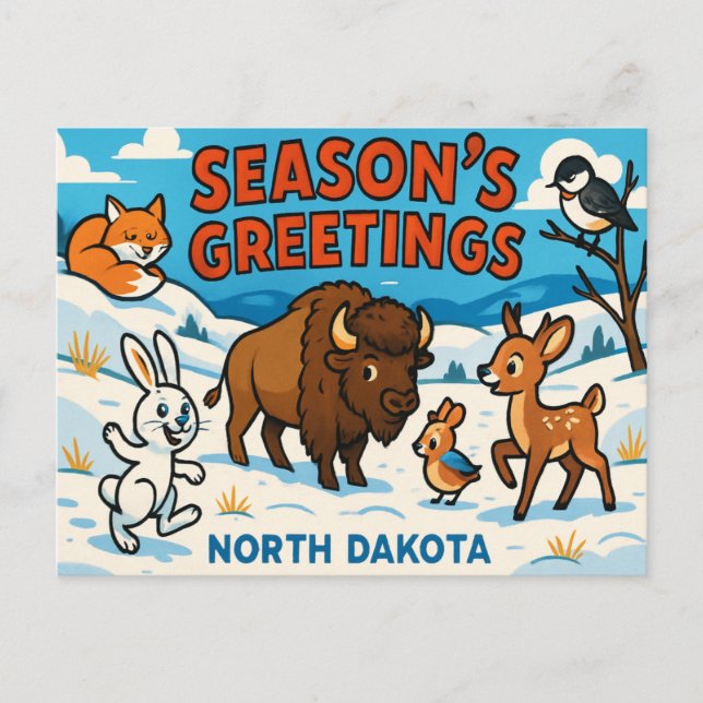 postal NORTE DE DAKOTA (Anverso)