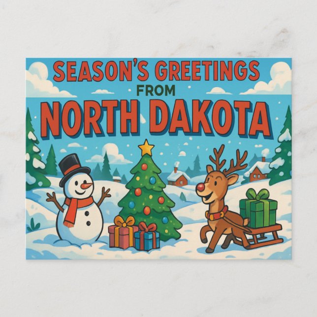 postal NORTE DE DAKOTA (Anverso)