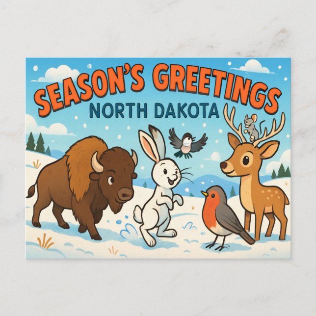 postal NORTE DE DAKOTA (Anverso)