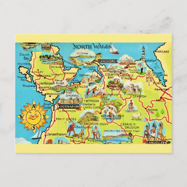 Postal Norte de Gales  (Anverso)