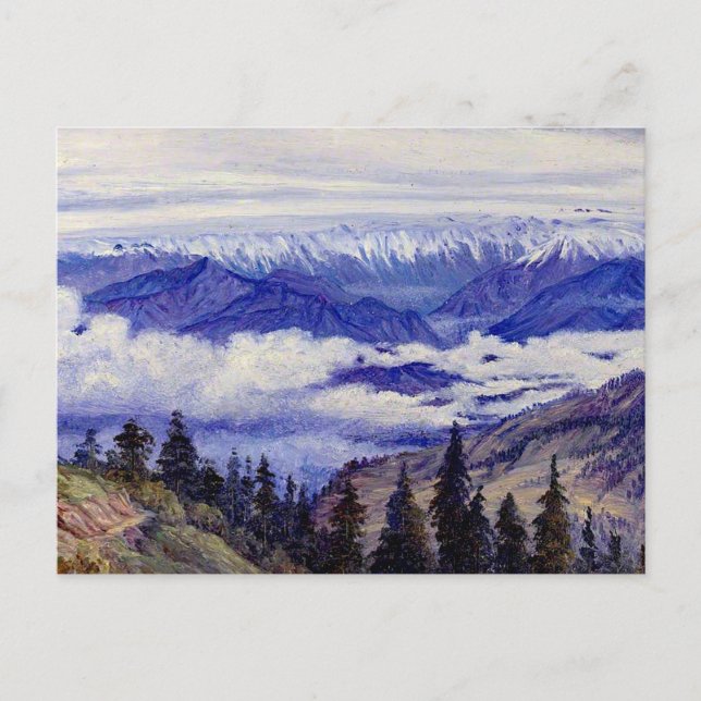 Postal Norte - Montañas de Narkanda cerca de Simla (Anverso)