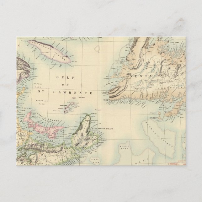 Postal Norteamérica británica 3 (Anverso)