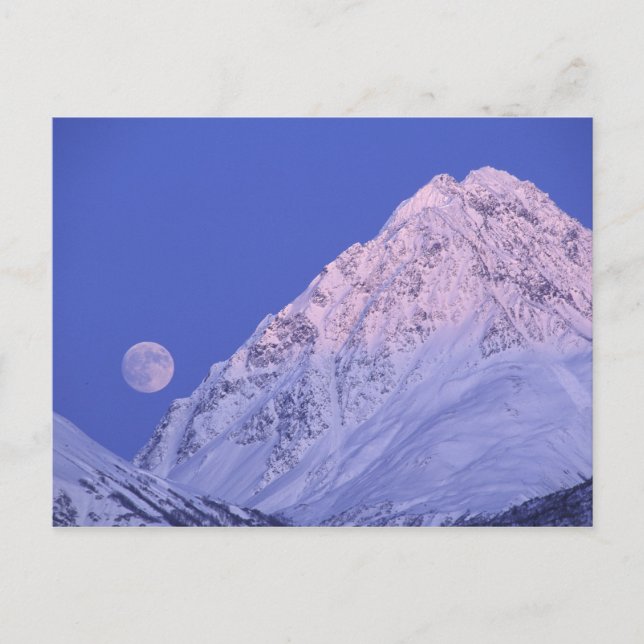 Postal Norteamérica, EE. UU., Alaska, río Knik, (Anverso)
