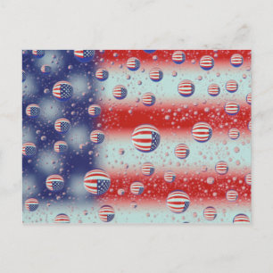 Postal Norteamérica, los E.E.U.U., WA, Redmond, bandera