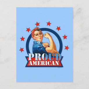 Postal norteamericana orgullosa de Rosie Riveter