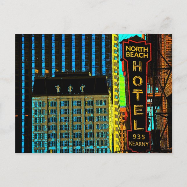 Postal North Beach Hotel Muses (Anverso)