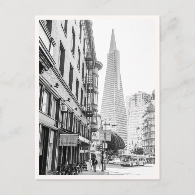 Postal North Beach San Francisco Transamerica & Muni (Anverso)