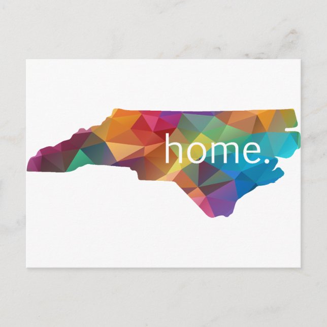 Postal North Carolina HOME Low Poly (Anverso)