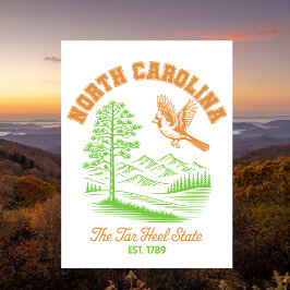 Postal North Carolina The Tar Heel State Est. 1789 Travel