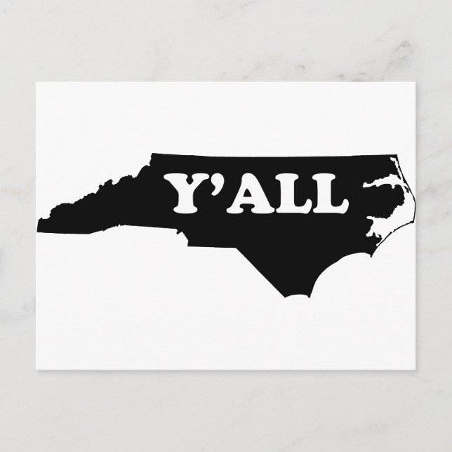 Postal North Carolina Yall (Anverso)