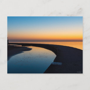 Postal North Chicago Lighthouse Dawn