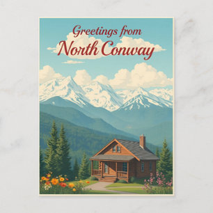 Postal North Conway, Nuevo Hampshire – Montañas Blancas