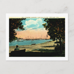 Postal North Lagoon, Lincoln Park, Chicago Vintage