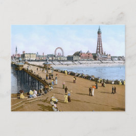 Postal North Pier in Blackpool, Inglaterra (1900)