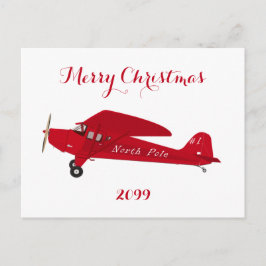 Postal North Pole Airplane Christmas Postcards