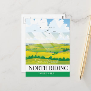Postal North Riding Yorkshire "para un descanso"