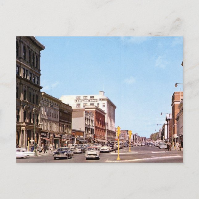 Postal North St, Pittsfield, MAMÁES Vintage (Anverso)