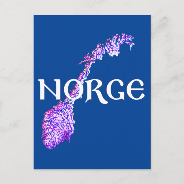 Postal Noruega (Anverso)