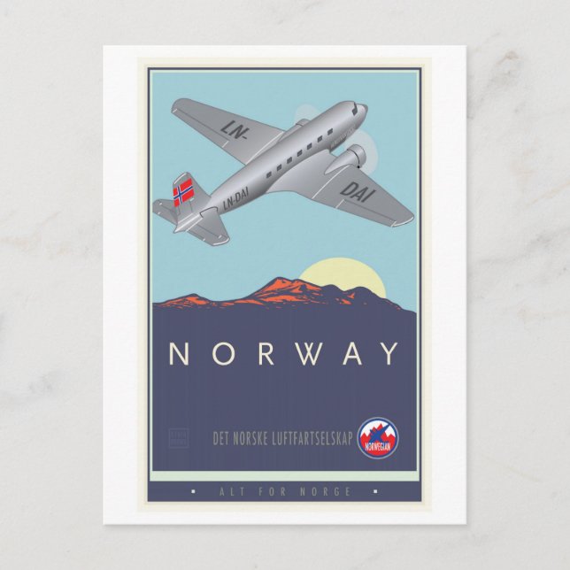 Postal Noruega (Anverso)
