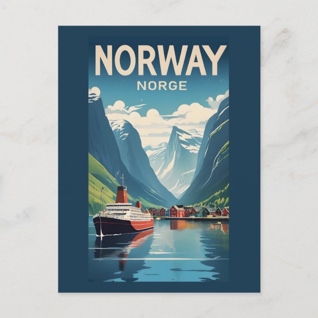 Postal Noruega (Anverso)