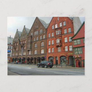 Postal Noruega, Bergen, edificios tradicionales