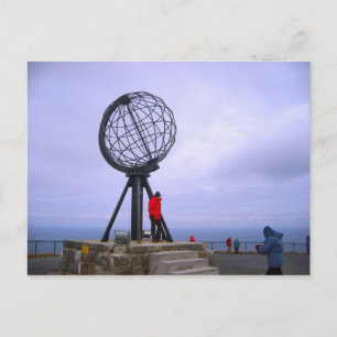 Postal Noruega, Cabo del Norte, símbolo del globo