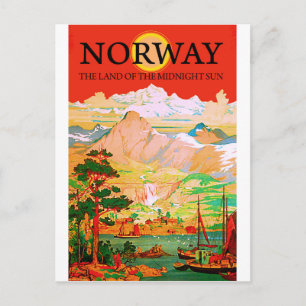 Postal Noruega, la tierra del sol de medianoche, viaje vi
