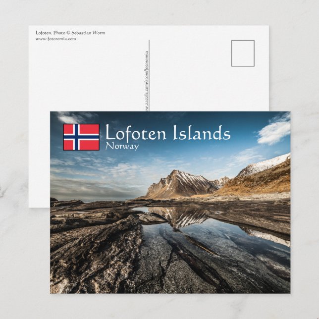 Postal Noruega Lofoten (Anverso / Reverso)