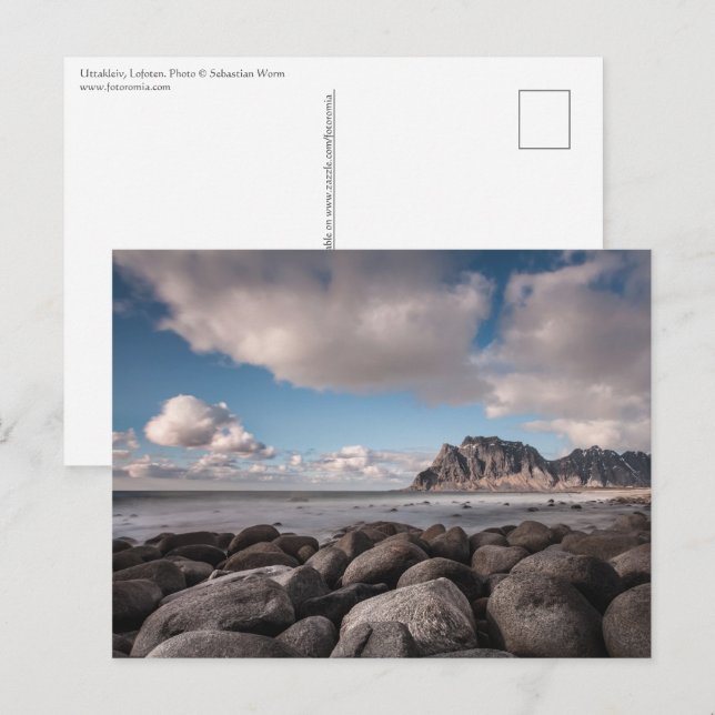 Postal Noruega Lofoten Uttakleiv (Anverso / Reverso)