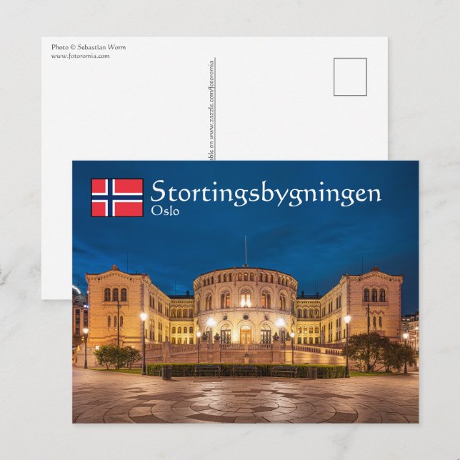 Postal Noruega Oslo (Anverso / Reverso)