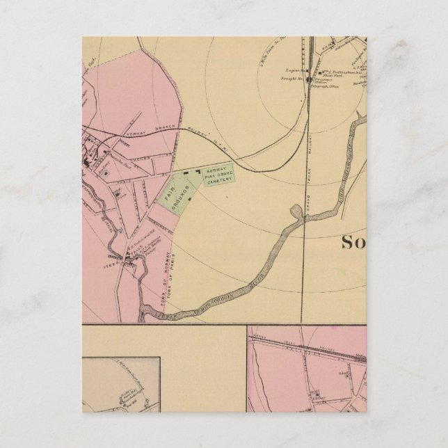 Postal Noruega, París del Sur, Maine (Anverso)