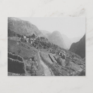 Postal Noruega Stalheim Hotel Vintage Postcard