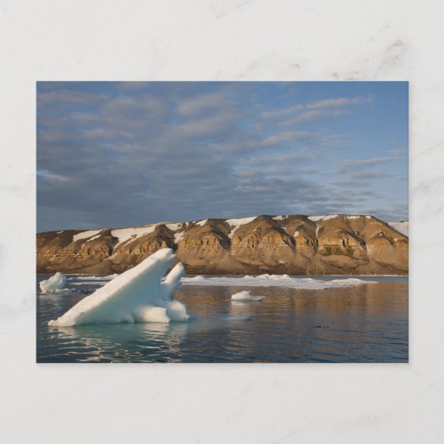 Postal Noruega, Svalbard, Isla Spitsbergen, Atardecer (Anverso)