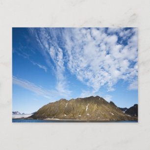 Postal Noruega, Svalbard, Nubes sobre acantilados escarpa