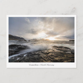 Postal Noruega Vesteralen Seascape