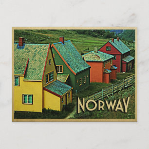 Postal Noruega vintage