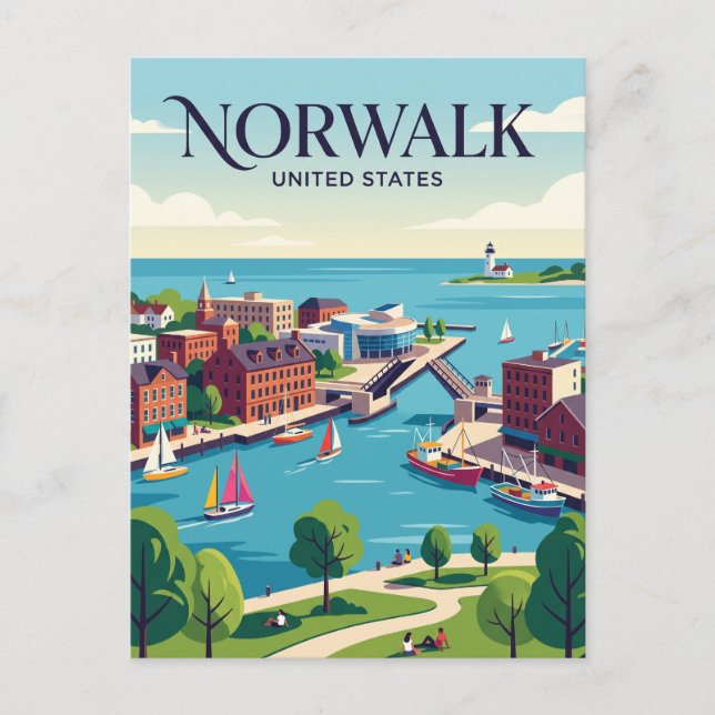 Postal Norwalk Connecticut (Anverso)