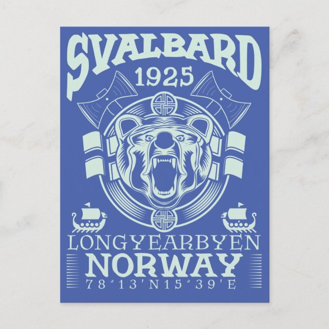POSTAL NORWAY SVALBARD LONGYEARBYEN - OSO POLAR (Anverso)