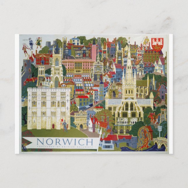 Postal Norwich England (Anverso)