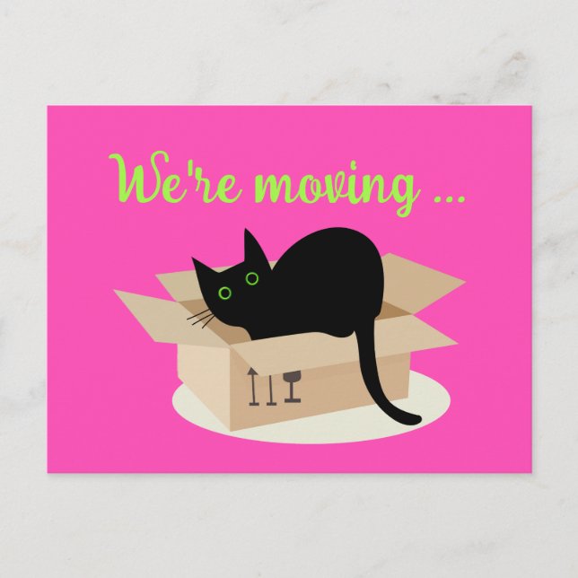 Postal nos estamos moviendo (Anverso)