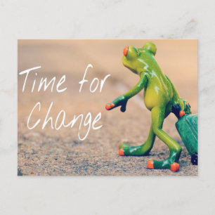 Postal ¡Nos estamos mudando! Pero no con la rana