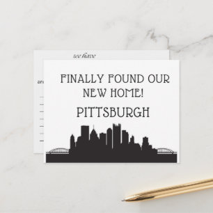 Postal Nos hemos mudado a Pittsburgh