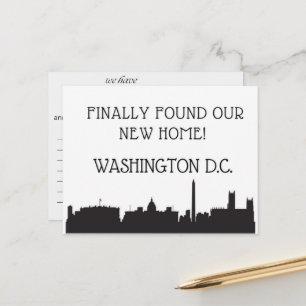 Postal Nos hemos mudado a Washington, D.C.