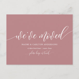 Postal Nos hemos mudado, anuncio de nueva dirección