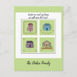 Postal Nos hemos mudado - fe basada en mí y mi casa