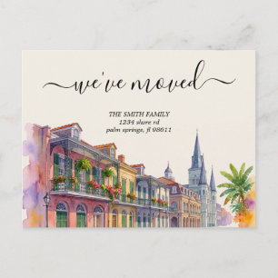 Postal Nos hemos mudado Louisiana LA Nueva Orleans mudanz