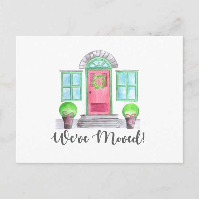 Postal ¡Nos hemos mudado! Navidades en casa (Anverso)