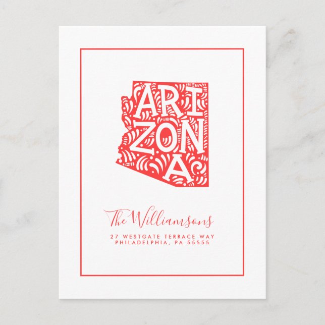 Postal Nos hemos mudado | Nueva dirección | Arizona (Anverso)